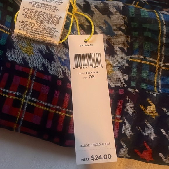 BCBGeneration Multicolor Plaid Scarf - Picture 2 of 4